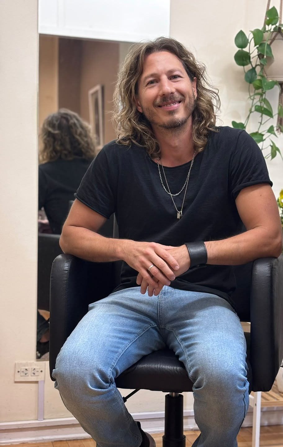 Rodri en el sillón de corte